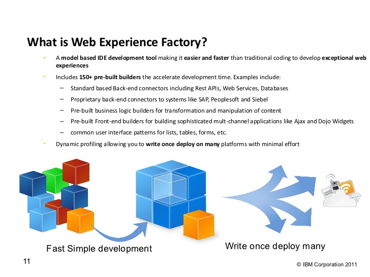 IBM Web experience factory